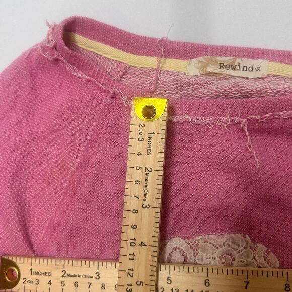 Rewind Pink 86 Embroidered Light weight Sweatshirt Super Cute For Fall Size M - Picture 4 of 5